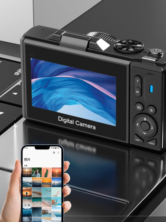 Raqamli kamera 5K Ultra HD, 18X Zoom, professional blogerlar va fotografchilar uchun
