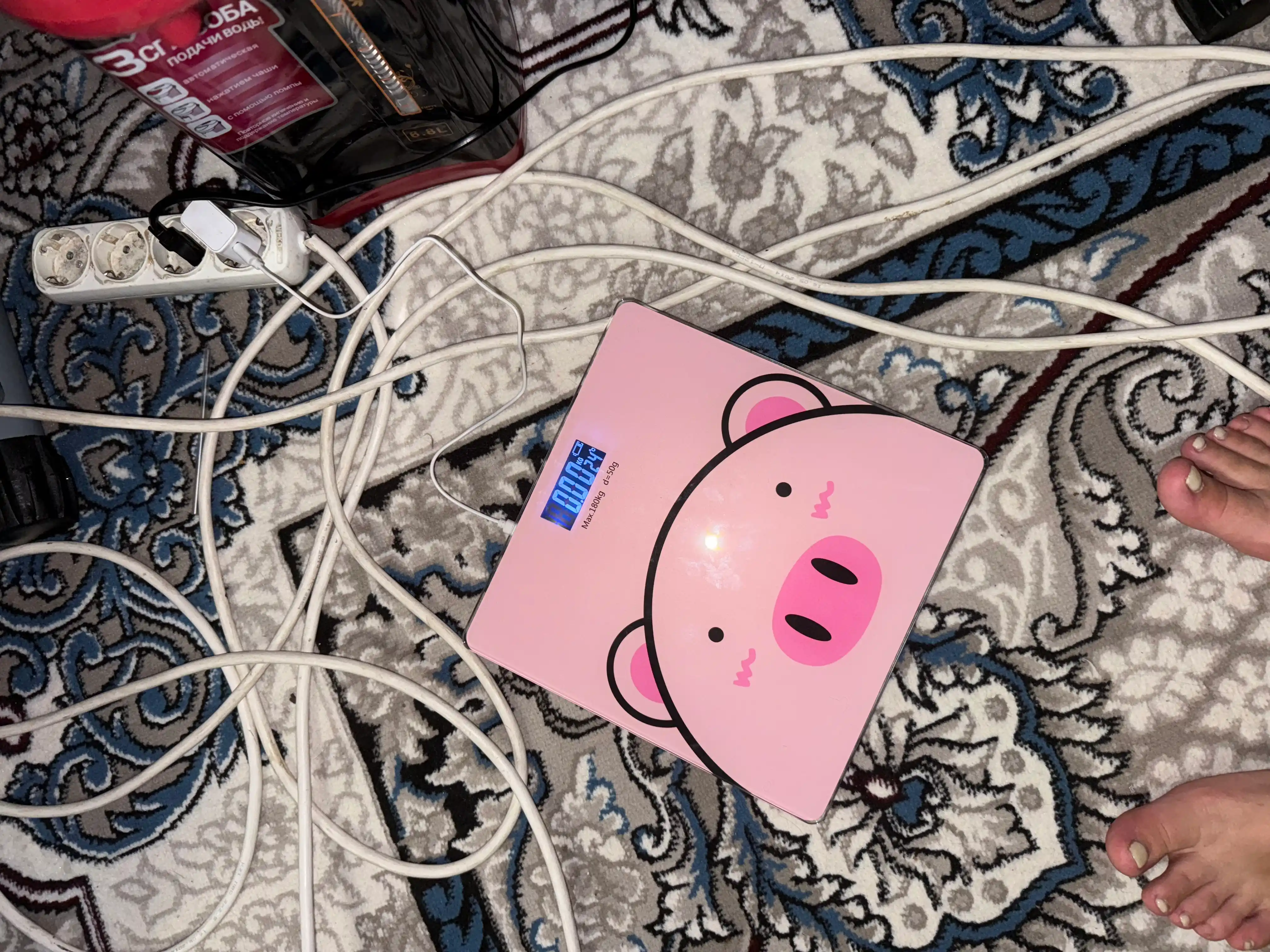 Перезаряжаемые, электронные напольные весы, с зарядкой USB