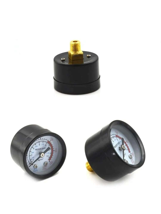 Манометр для компрессора 1/8" 12 бар (D-42 мм)