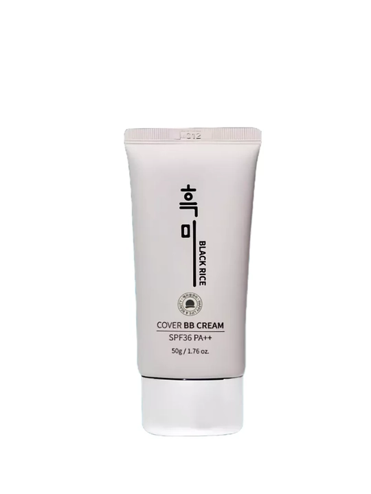 Qora guruch ekstrakti bilan namlantiruvchi BB-krem Cover BB Cream SPF 36 PA++ Black Rice