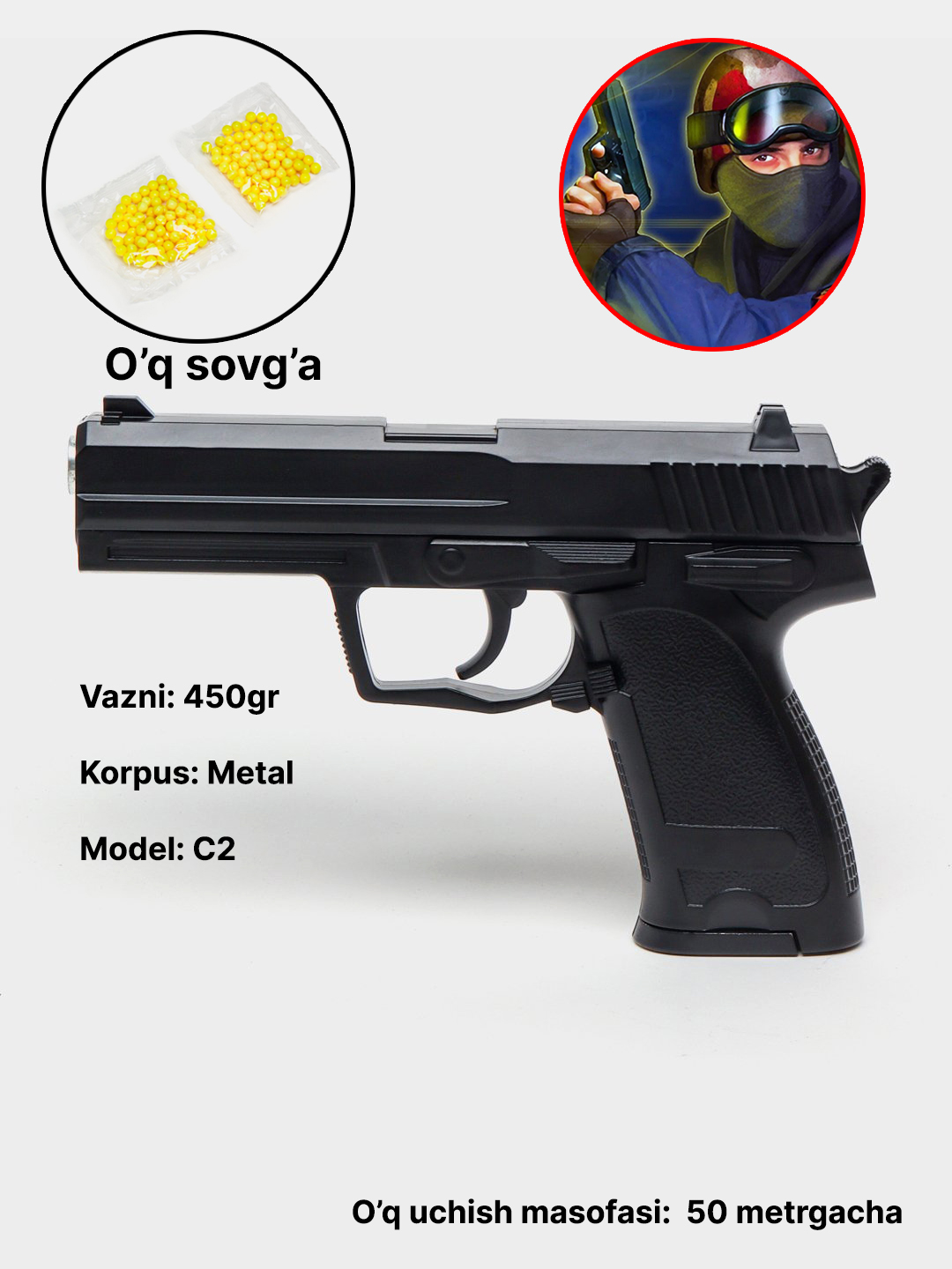 C2, K22 Makarov, K17, K112S metall to‘pponchasi