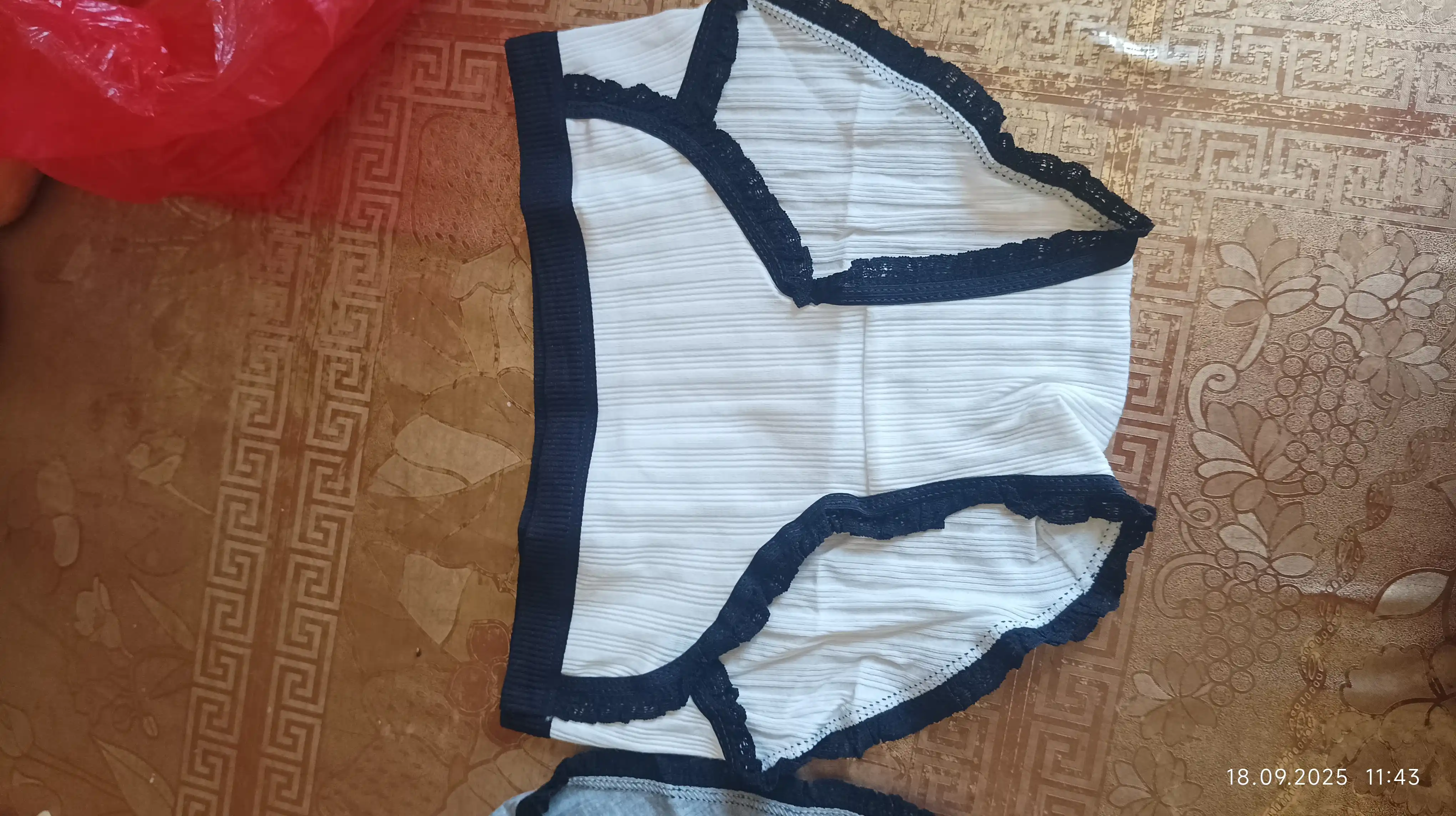 Ayollar uchun paxtali, polyesterli trusiklar, har kunlik, to'plamda 3 dona