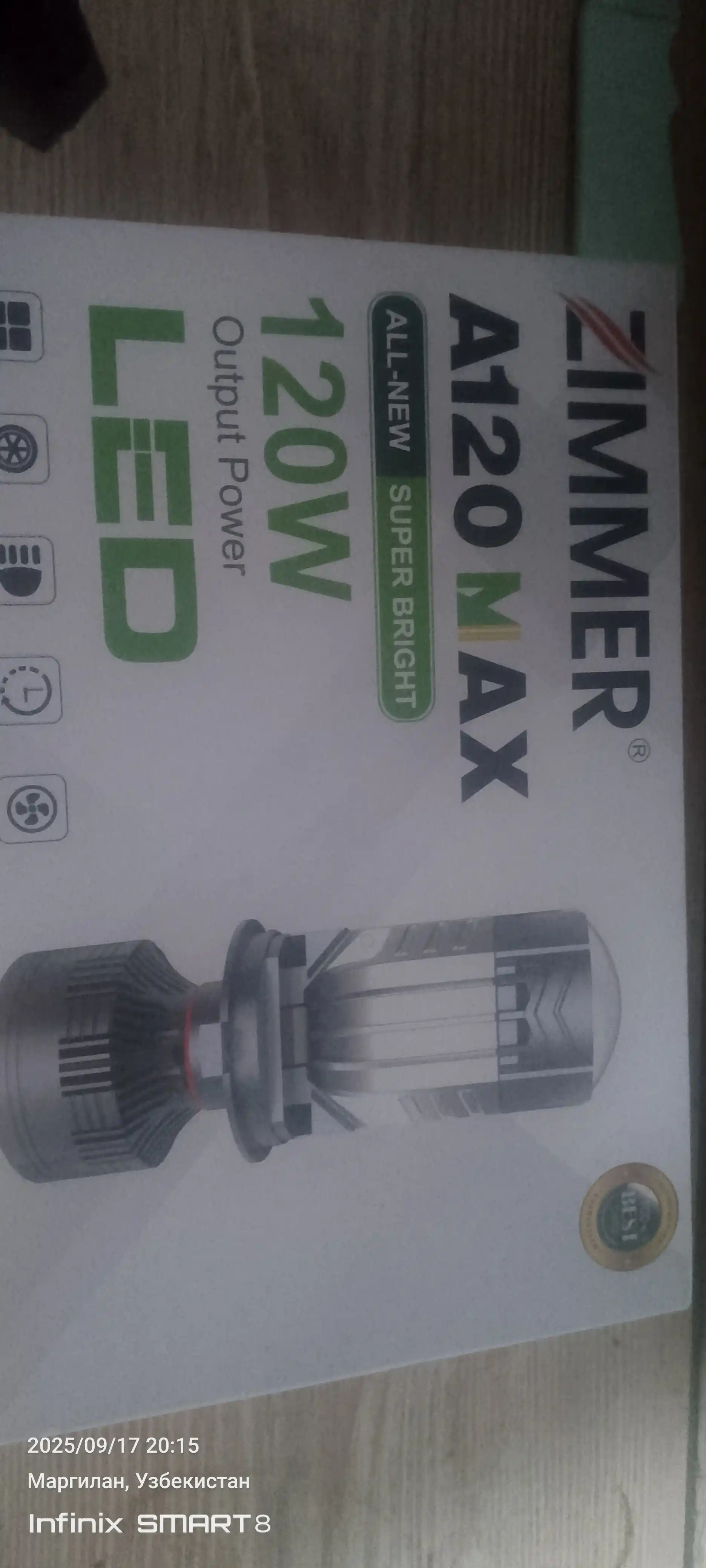 ZIMMER A120 MAX LED — автомобильная LED лампа 120W H4