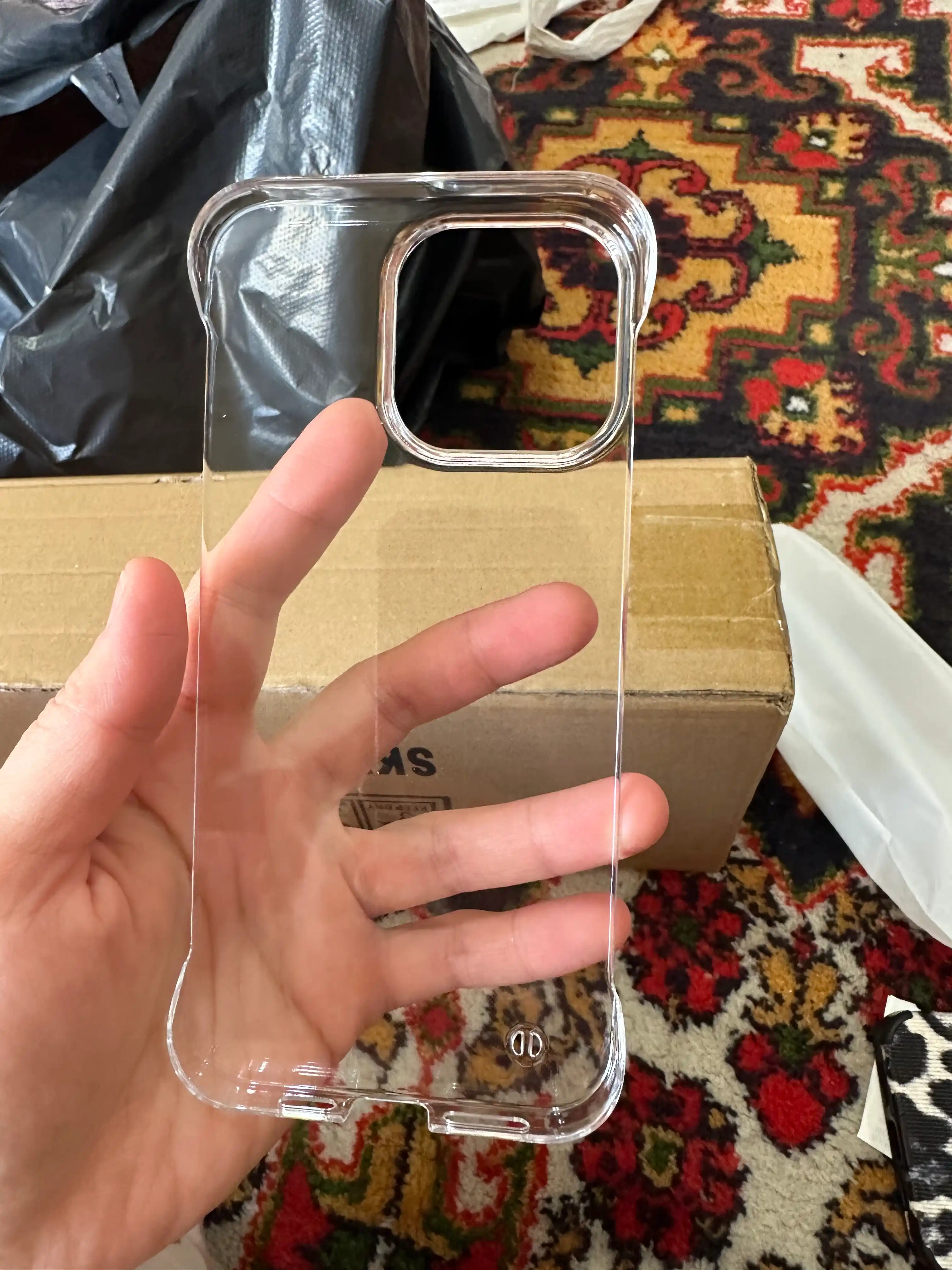 Чехол iPhone XS, XR, 11, 12, 13, 14, 15, 16, 17 Pro, Max, Air, Plus прозрачный