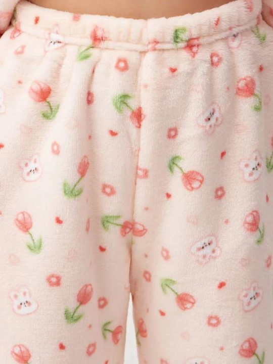 Issiq bolalar uy kiyimi, uyqu uchun pijama, issiq komplekt kiyim