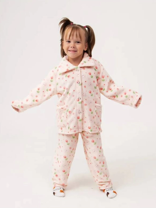 Issiq bolalar uy kiyimi, uyqu uchun pijama, issiq komplekt kiyim