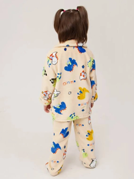 Issiq bolalar uy kiyimi, uyqu uchun pijama, issiq komplekt kiyim