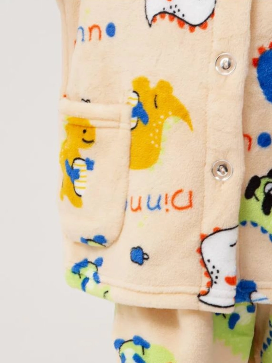 Issiq bolalar uy kiyimi, uyqu uchun pijama, issiq komplekt kiyim