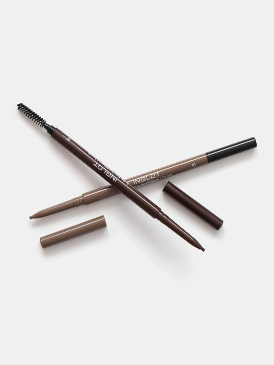 INGLOT So Fine Brow Pencil профессиональный карандаш для бровей с щеточкой