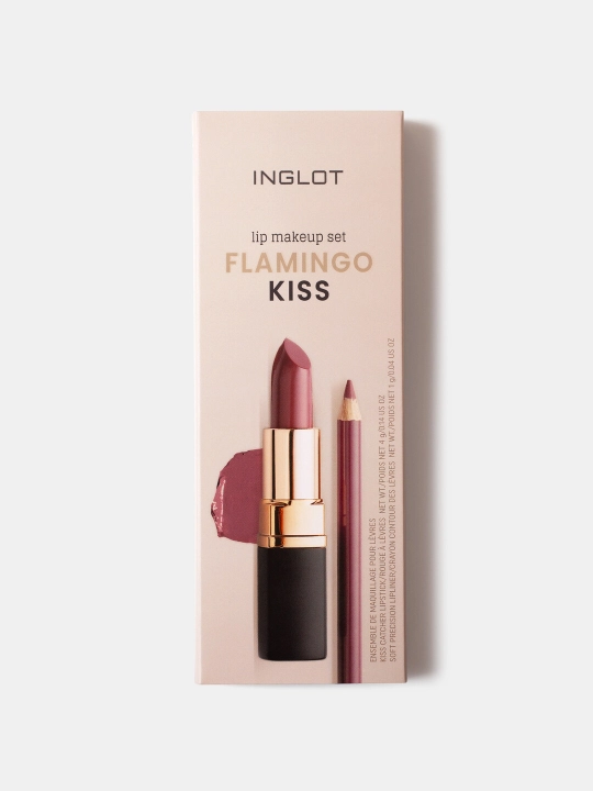 INGLOT KISS lab makiyaji to‘plami mukammal sovg‘a: lab bo‘yog‘i va qalam - 
