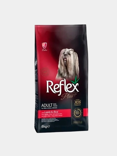 Reflex Plus сухой корм для собак малых пород с ягненком и рисом 8 кг