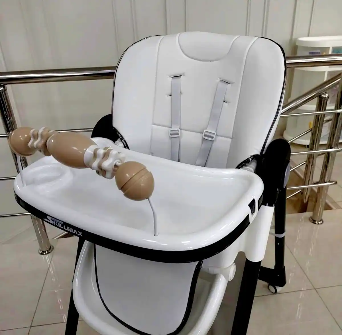 Стульчик для кормления ребенка с игрушками, корзина для игрушек, мягкое сиденье