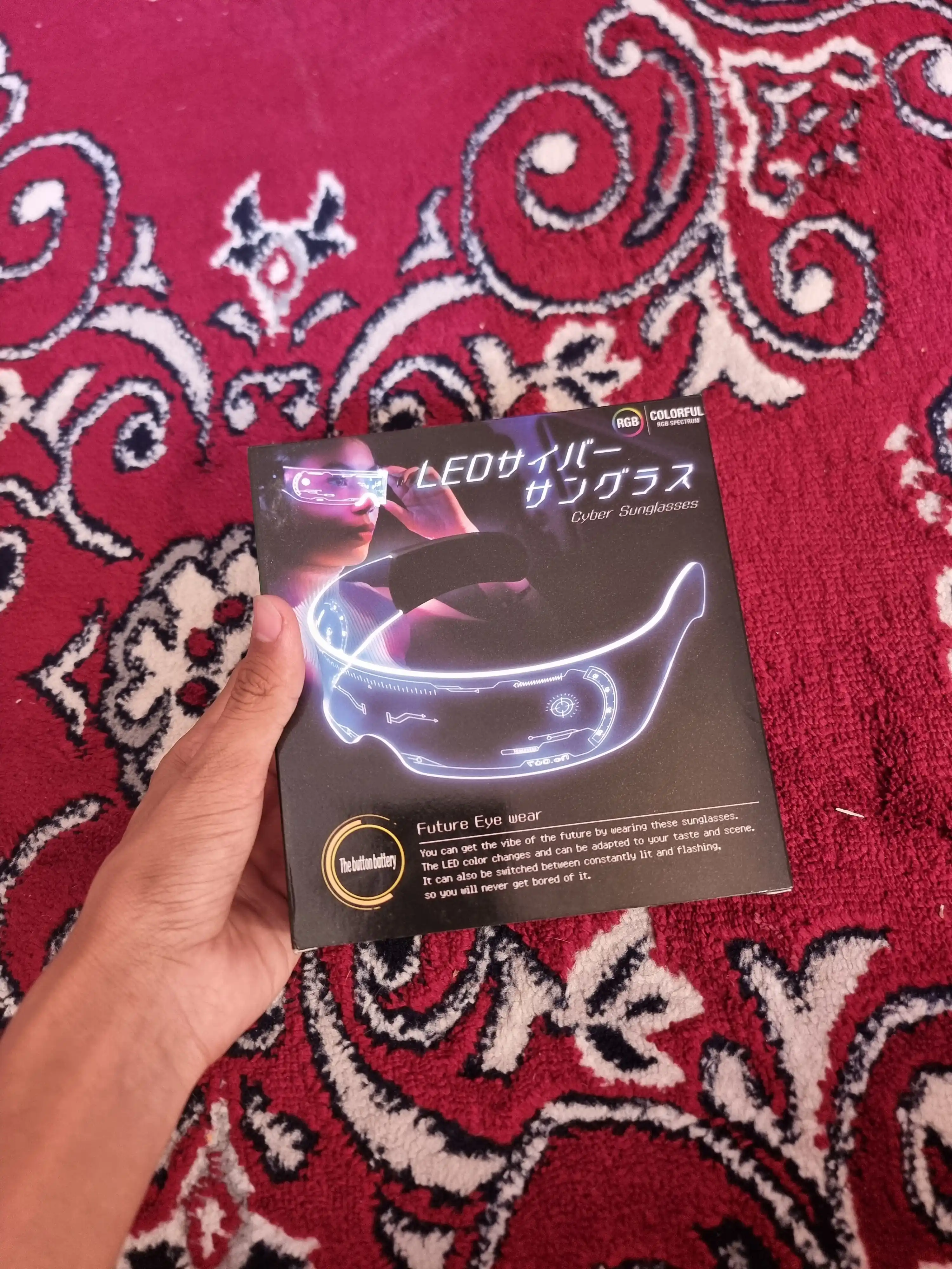 Очки светящиеся LED, для вечеринки, неоновые, унисекс, прозрачные