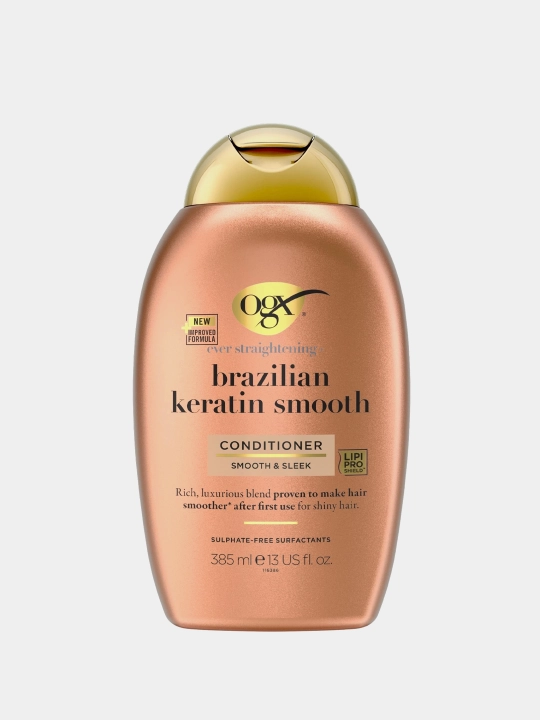 Konditsioner Ogx, tekislash va mustahkamlash, 385 ml
