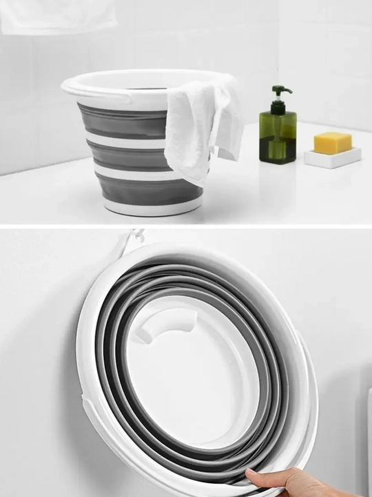Складное пластиковое ведро, ковш и таз, силиконовый, хозяйственный, на 5 л, 10 л и 15 л - 