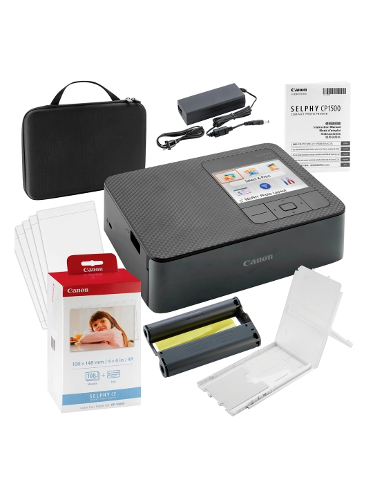 Fotoprinter Canon Selphy CP‑1500 — kompakt fotosublimatsion printer