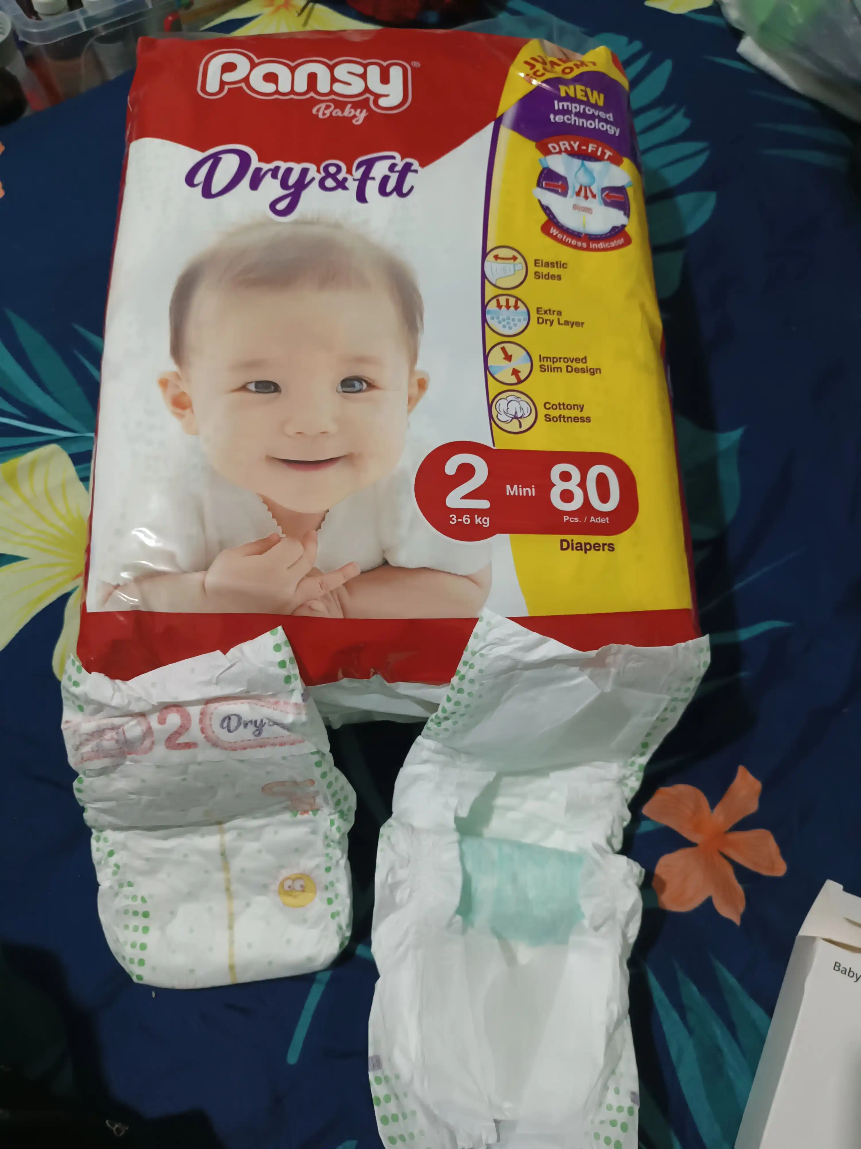Подгузники Pansy Jumbo Mini 2, 80 шт