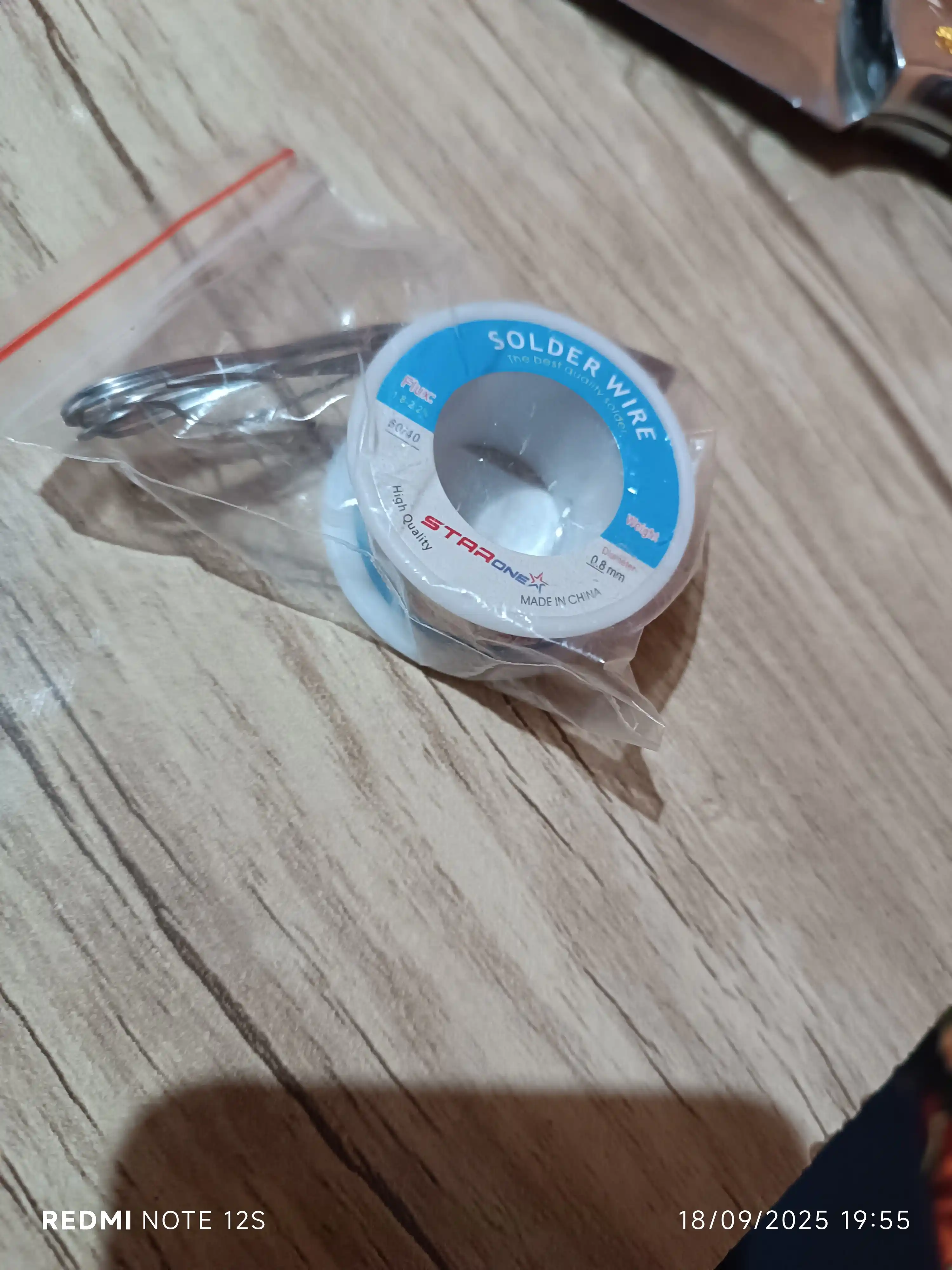 Solder Wire payvandlash simi, 0.8 mm 63% qalay