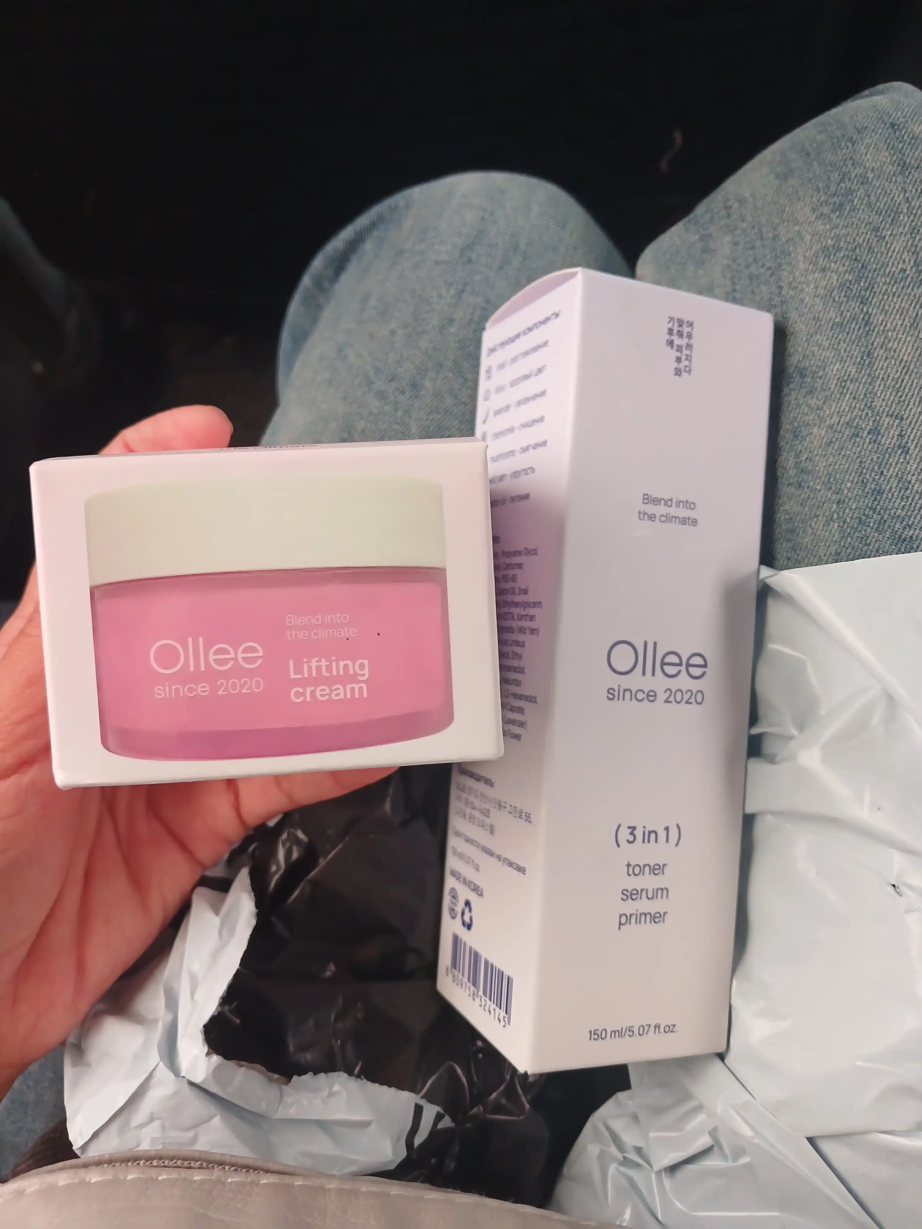 Тонер для лица, 3 в 1, увлажняющий, с муцином улитки OLLEE, 150 мл