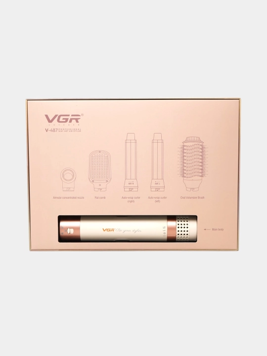 VGR V-487 5 tasi 1 da professional soch quritgich fen, avtomatik ployka va turmaklash