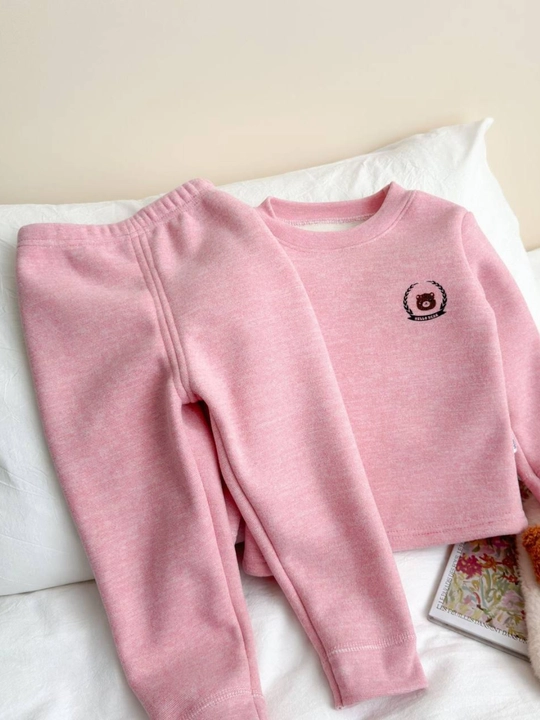 Issiq bolalar uy kiyimi, uyqu uchun pijama, issiq komplekt kiyim