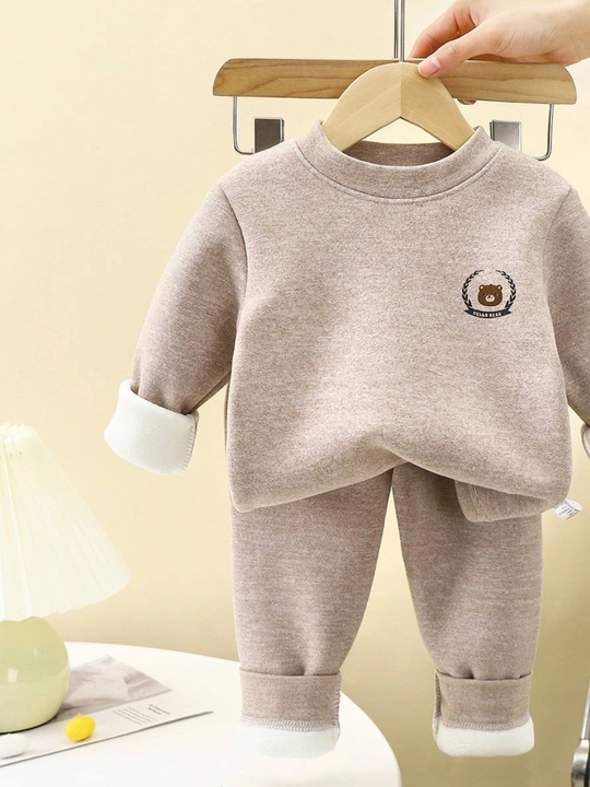 Issiq bolalar uy kiyimi, uyqu uchun pijama, issiq komplekt kiyim