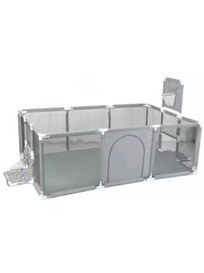 Детский манеж 220×120 см с 30 шариками, игровая площадка для детей, баскетбольное кольцо