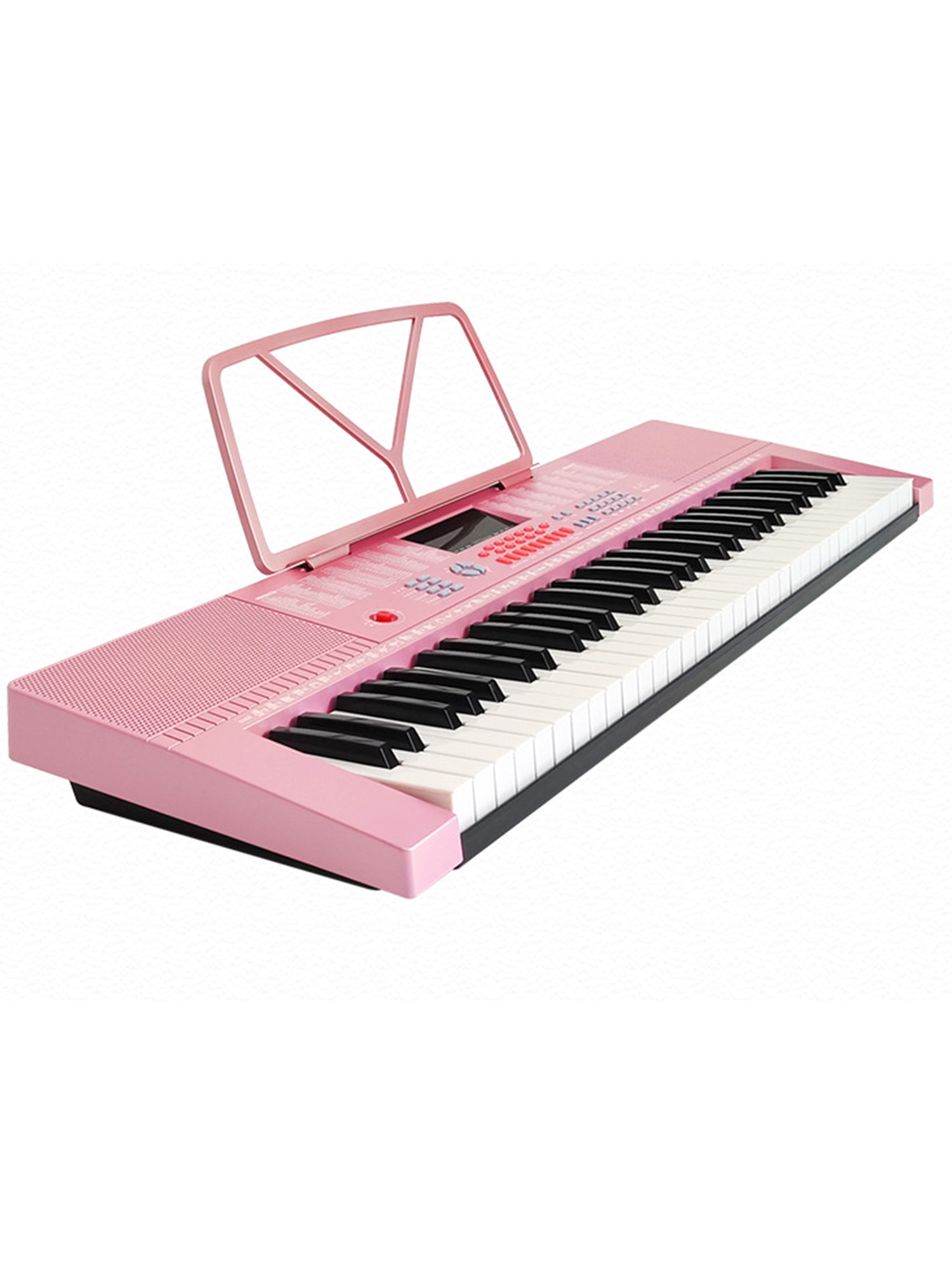 Elektron pianino 61 standart tugmachalari, mikrofon, tarmoq va batareya bilan quvvatlanadi