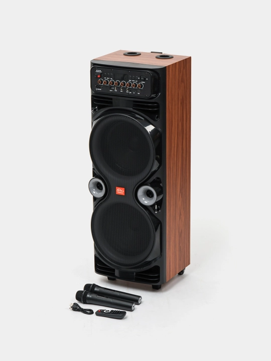 Portativ simsiz kolonka NDR 1100 va JQS 9033, RGB yoritgichli, karaoke, Bluetooth