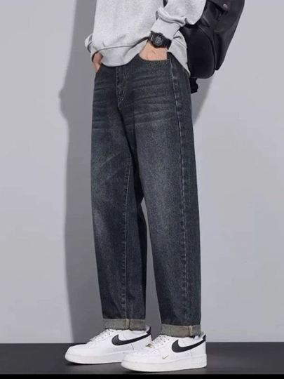 Широкие джинсы для мужчин, в свободном стиле LIVES DENIM