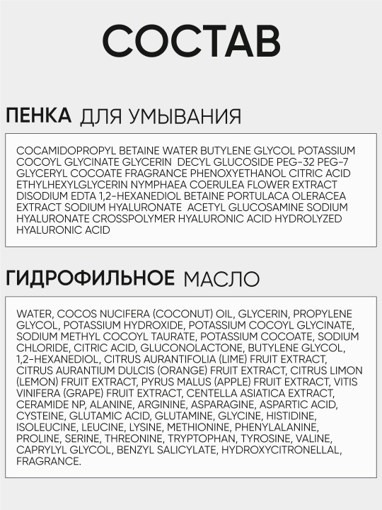 Набор для очищения кожи LIMONI Fresh Skin Пенка Daily и гидрофильное масло Double Effect