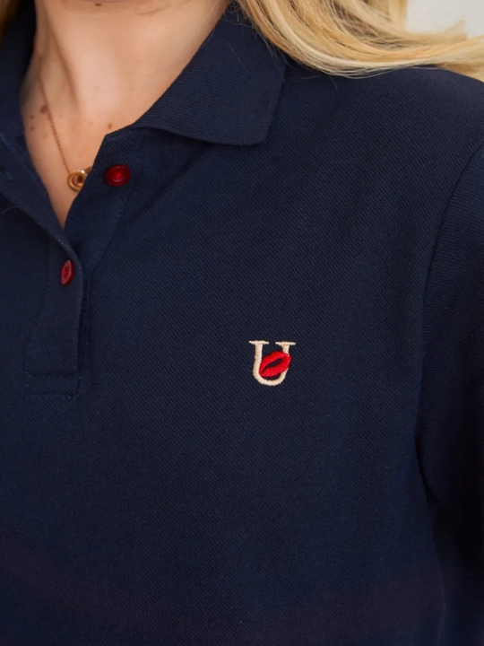 Женская футболка поло финка UBLOSSOM, 100% хлопок, рубашка короткий рукав Polo