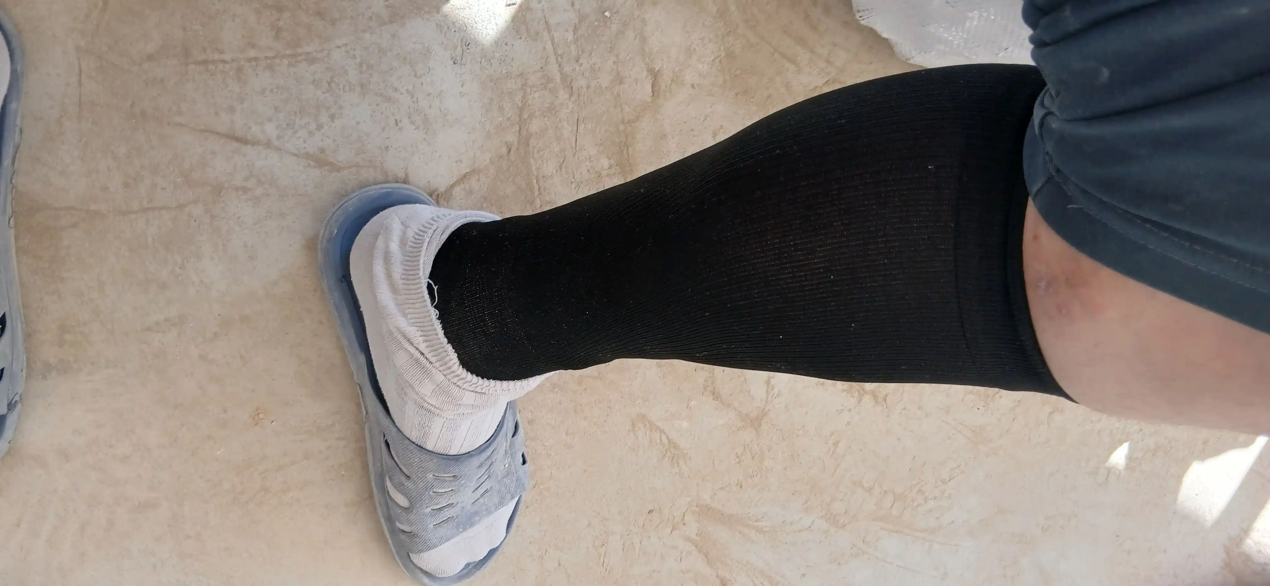 Компрессионные антиварикозные гольфы Zip Sox, чулкис нано покрытием на молнии, 2 шт