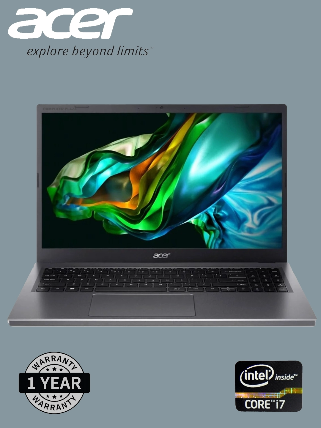 Ноутбук Acer 15.6" FHD IPS Core i7-1355U 16GB DDR5 512GB SSD, черный за 8600000 сум со скидкой 22%. Uzum Market