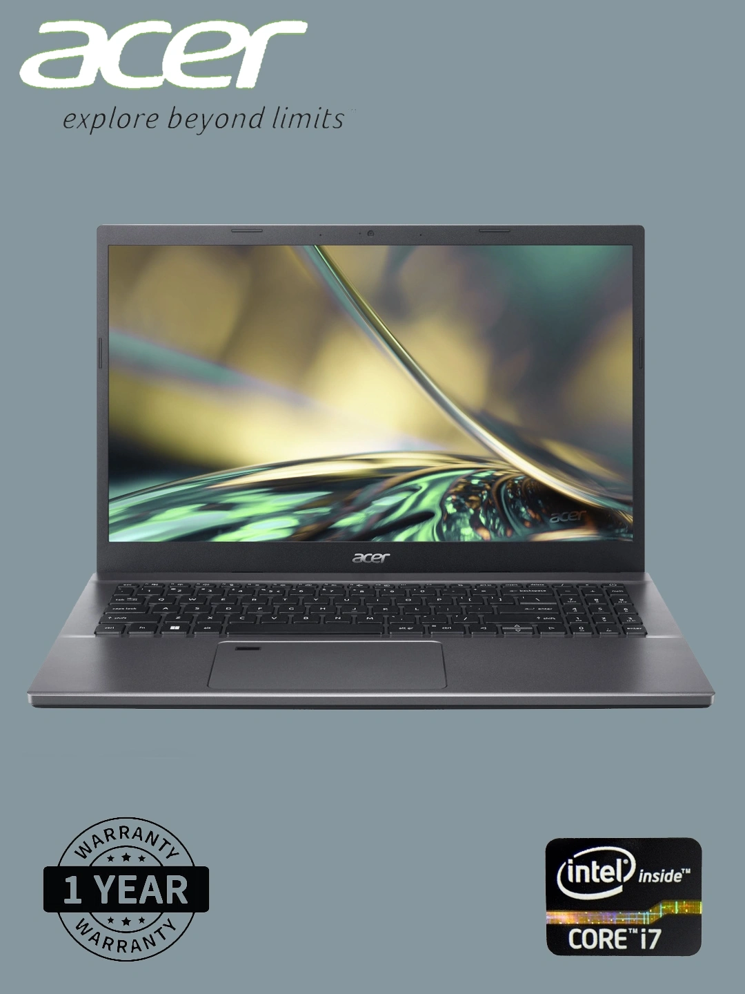 Ноутбук Acer 15.6" FHD IPS, Core i7-1355U, 16GB DDR5 1000GB, SSD Black за 9050000 сум со скидкой 30%. Uzum Market