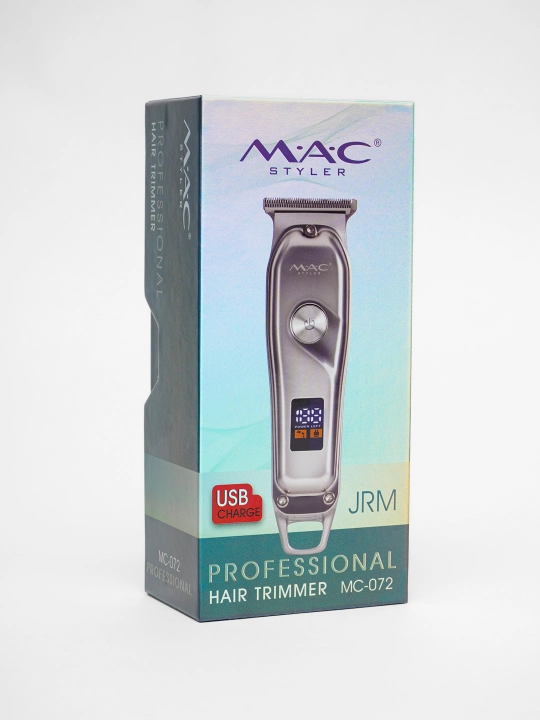 Simsiz soch olish mashinasi, MAC  LED displeyli soqol trimmer