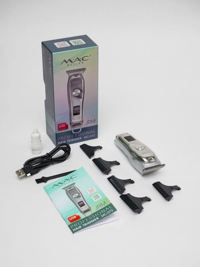 Simsiz soch olish mashinasi, MAC  LED displeyli soqol trimmer