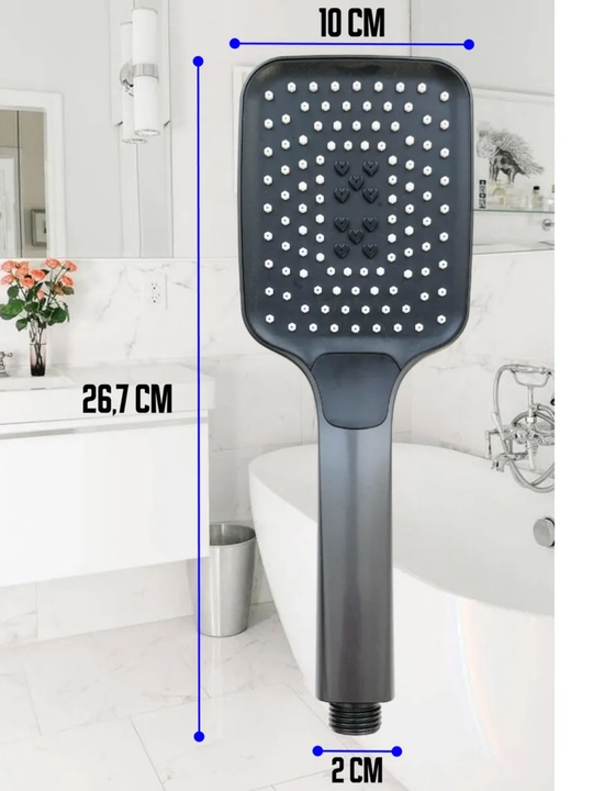 4 rejimli kulrang dush laykasi, massaj effekti va suvni tejash 
