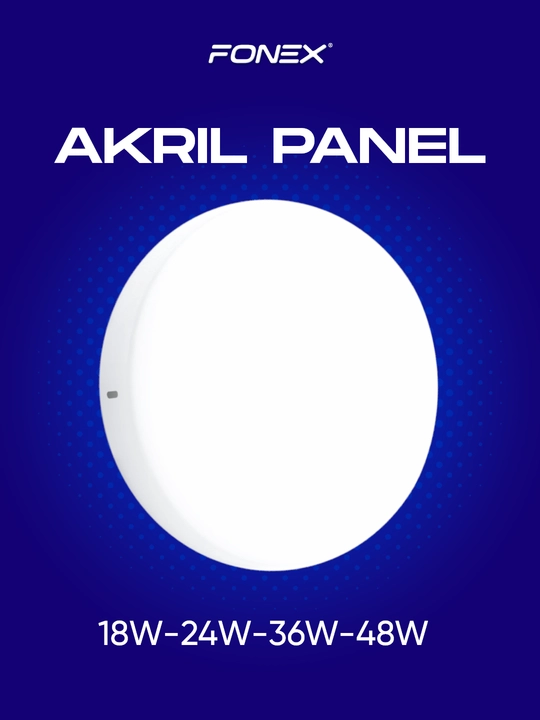 Tashqi o'rnatiladigan akril LED panel FONEX, 18-24-36-48 V