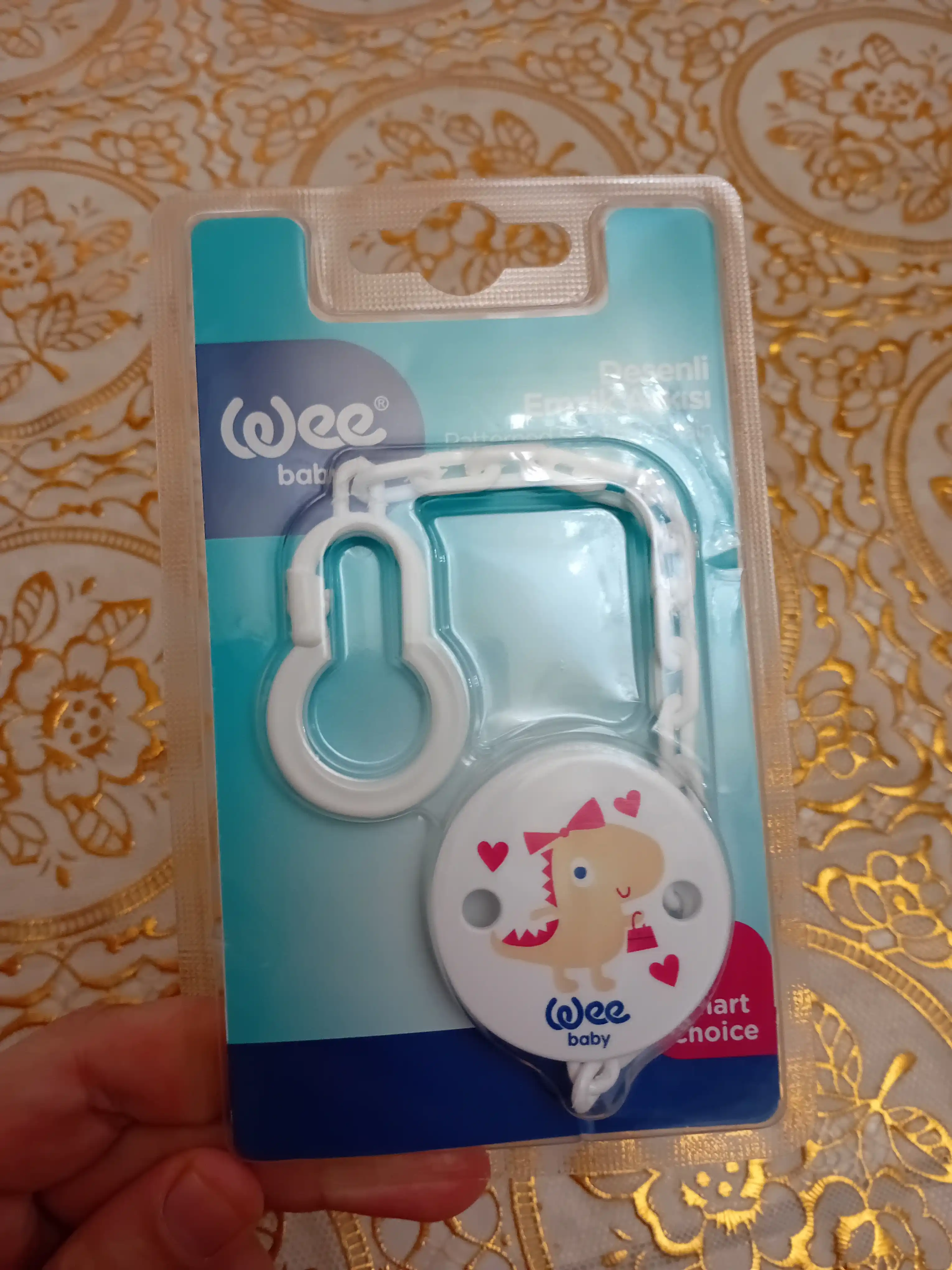 Держатель для пустышки с цепочкой Wee Baby