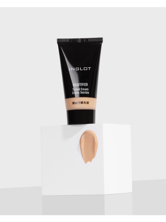 Inglot Beautifier Tinted Cream тональная основа 30 мл, увлажняющая, с HD-пигментами