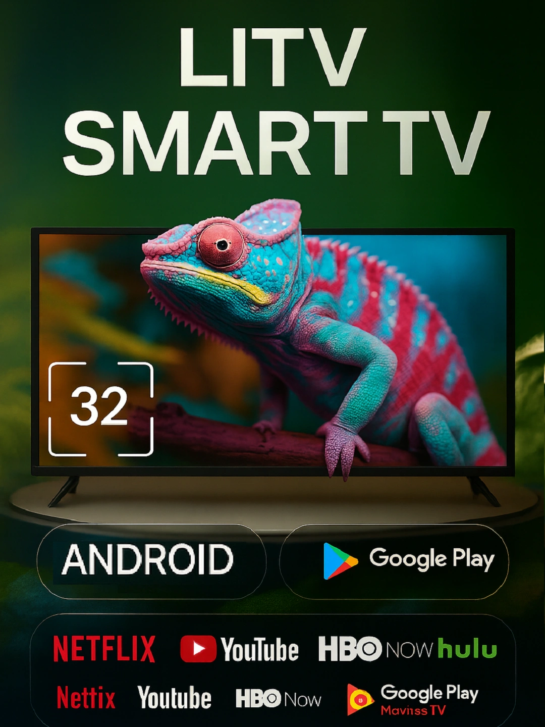 Телевизор LiTV Smart TV 32, головое управление за 2500000 сум по лучшей цене. Uzum Market