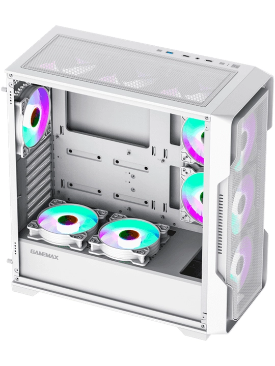Компьютерный корпус GameMax Siege Black, Mid-Tower, ARGB