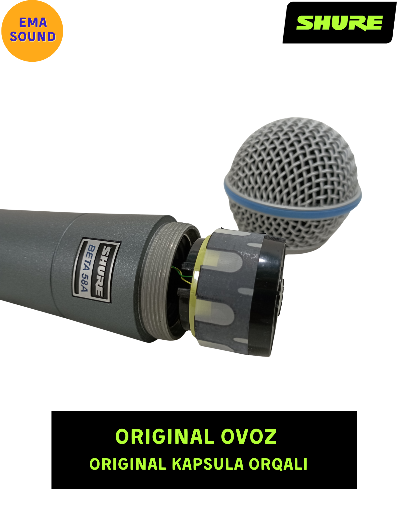 Shure Beta58a, профессиональный динамический микрофон