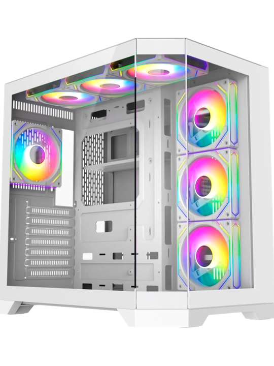Корпус GameMax Hype-A, Mid-Tower, 4×ARGB вентиляторов - 