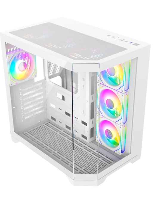 Корпус GameMax Hype-A, Mid-Tower, 4×ARGB вентиляторов