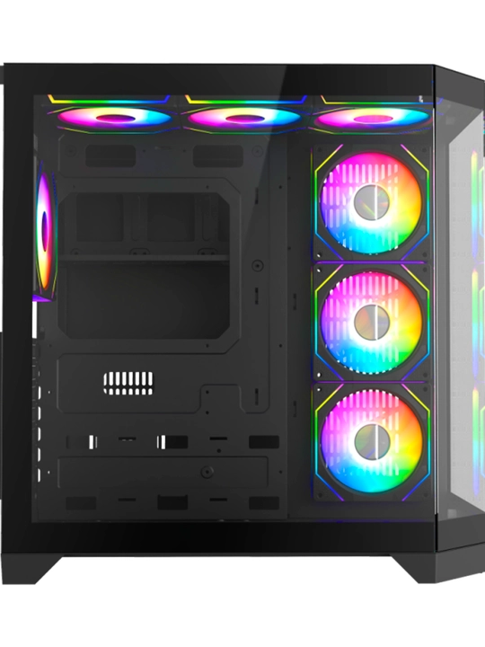 Корпус GameMax Hype-A, Mid-Tower, 4×ARGB вентиляторов