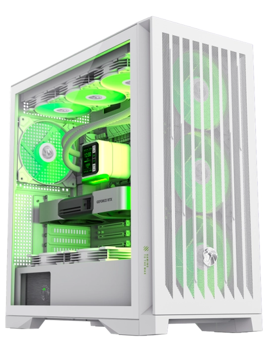 Корпус GameMax Leader 2, Full-Tower, 6×ARGB вентиляторов 
