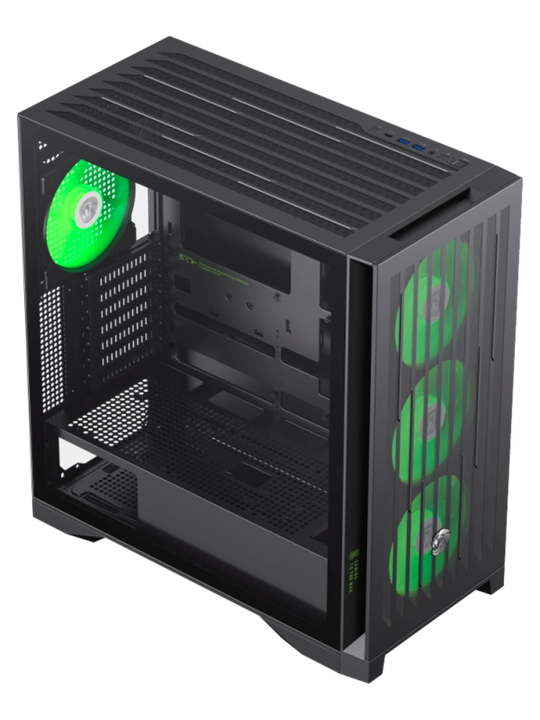 Корпус GameMax Leader 2, Full-Tower, 6×ARGB вентиляторов 