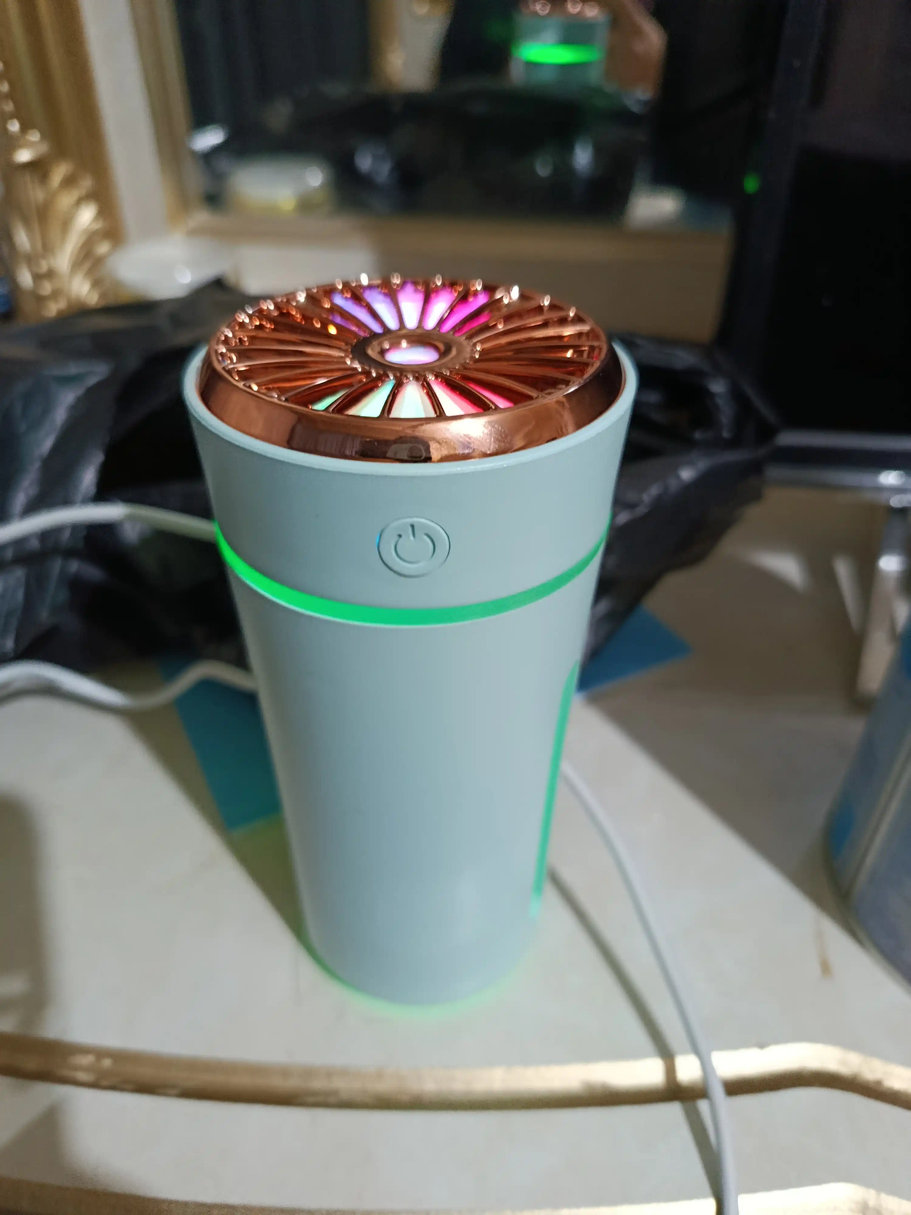 Увлажнитель воздуха с лампой, для стола Humidifier, офиса и автомобиля